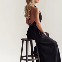 “HALTER ELEGANCE” black - гащеризон