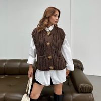 Дамска плетена жилетка без ръкави Cozy Knit Vest