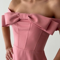 Eleganza – Елегантна рокля с панделка Pink