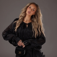 “ Ariana” black – Елегантна шифонена рокля