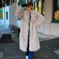 Alpina beige – дълго палто тип мондолска вълна