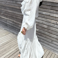 Дълга Риза-Рокля “Breeze Tie” white