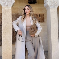 Aurora – дълго преходно палто от кашмир beige