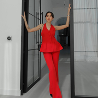 “POWER SILHOUETTE” red - костюм