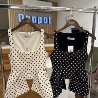 “Polka Peplum” Black - топ