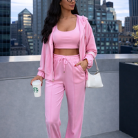 Ona Flow Set Pink - спортно-елегантен комплект от 3 части