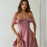 Eleganza – Елегантна рокля с панделка Pink