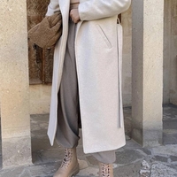 Aurora – дълго преходно палто от кашмир beige