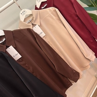 Midnight Satin Shirt Beige- сатенена риза