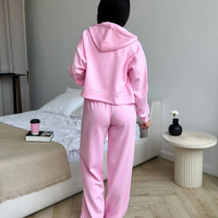 ROOV Pink Спортен широк екип от памук