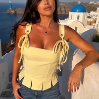 “Pastel Bow Corset” yellow