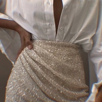 Къса пола с пайети Glam