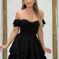 Рокля “Барби” – корсетна елегантност Black