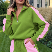 “ Urban Contrast Luxe Set “ green - спортен екип с копчета