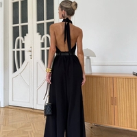 “HALTER ELEGANCE” black - гащеризон