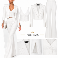 “ Sofia Pinstripe “ white - сако, елек и панталон
