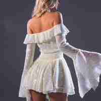 Dubai - Ефирна бяла рокля