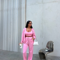 Ona Flow Set Pink - спортно-елегантен комплект от 3 части