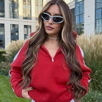 “ Urban Contrast Luxe Set “ red - спортен екип с копчета