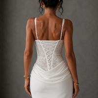 “ Aloha Ivory Muse Corset Mini Dress” - Елегантна рокля
