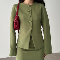 Bloom Set green/ Сако и пола