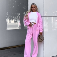 ROOV Pink Спортен широк екип от памук