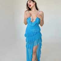 Асиметрична рокля „Лятна магия“ blue