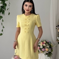 “Bella”yellow - рокля с панделки