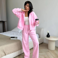 ROOV Pink Спортен широк екип от памук