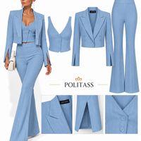 “ Sofia Pinstripe “ blue - сако, елек и панталон
