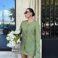 Bloom Set green/ Сако и пола