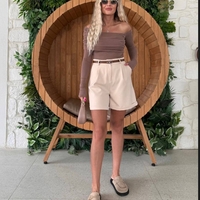 “ Sofia Chic” beige -Къси панталони