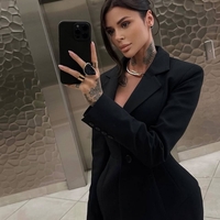 “ Midnight  Power  Blazer Dress” - Блейзър-Рокля
