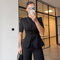 “Black Edition” Елегантен сет сако и панталон