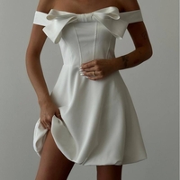Eleganza – Елегантна рокля с панделка white