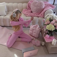 Спортен сет „ActiveFit“ Pink – комплект от клин и блуза с цип