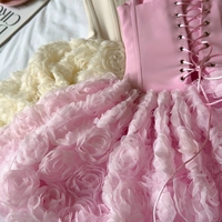 “ Angel Rosé Bloom Corset” pink - Рокля с 3Д рози