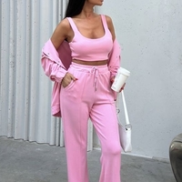 Ona Flow Set Pink - спортно-елегантен комплект от 3 части