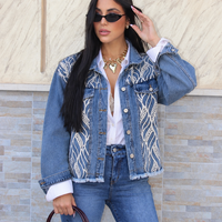 “ Denim Jacket ” Дънково яке с декоративни перли