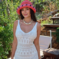 Tropica Breeze – плажна туника с презрамки White