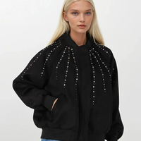 Bomber Chic  Black– яке/бомбър от набук с кабзи