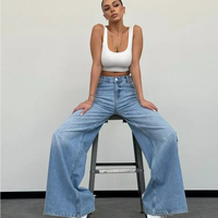 Дънки “Urban Edge” с висока талия и накъсани крачоли