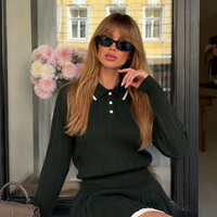 “ Soft Chic” Green - комплект пуловер и пола