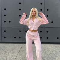 Velour Touch Set Pink – спортен екип от мек велур
