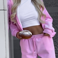 ROOV Pink Спортен широк екип от памук