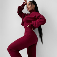 Cozy Elegance Set Bordo - плетен комплект