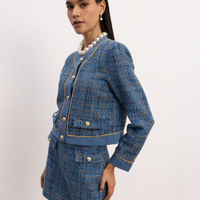 Дамски костюм Букле  „Blue Charm“ – сако и пола