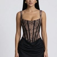 “Aloha Noir Corset Mini Dress “ - Елегантна мини рокля