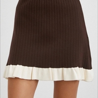 Жилетка и пола „Monochrome Chic“ Brown