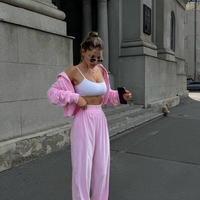 Velour Touch Set Pink – спортен екип от мек велур